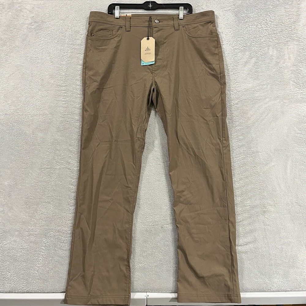 Prana Men's Brion Slim‎ Pant II 40x32 Tapered Hiking Mud Gorpcore Outdoor